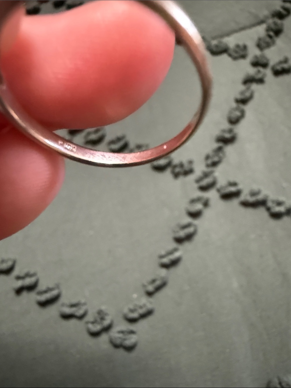 10K Three-Stone Diamond Ring - Picture 4 of 5